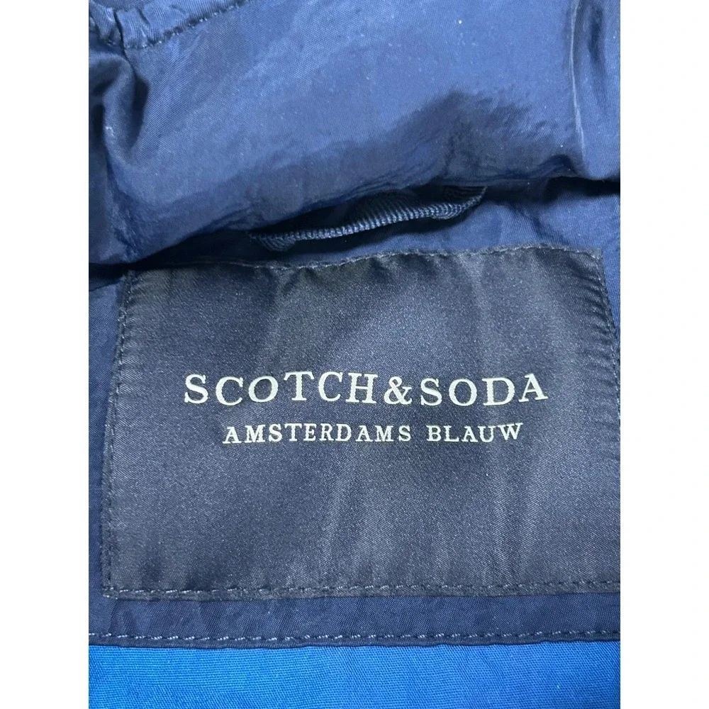 Scotch &‎ Soda Amsterdams Blauw Mens Navy Blue Field Jacket Size Small